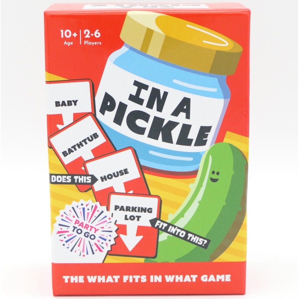 Gamewright In A Pickle The What Fits in What Card Game 2-6 Players Age 10+